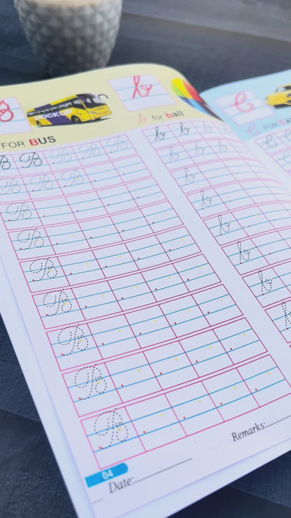 CURSIVE Letters Writing Practice WorkBook